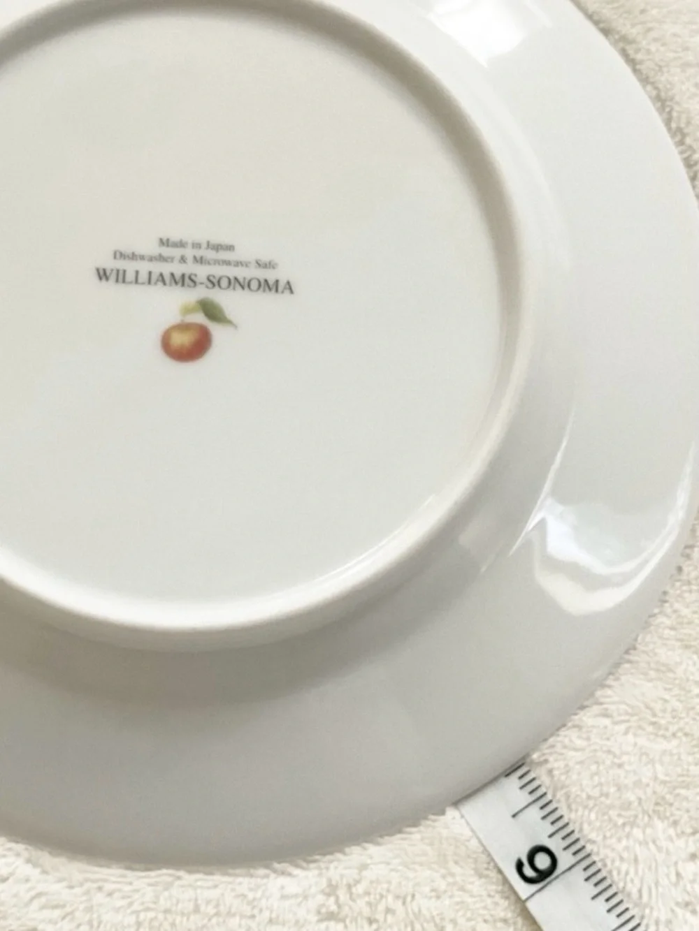 Williams Sonoma Apple Fruit Salad Dessert Plates Set 4 Made Japan 8”